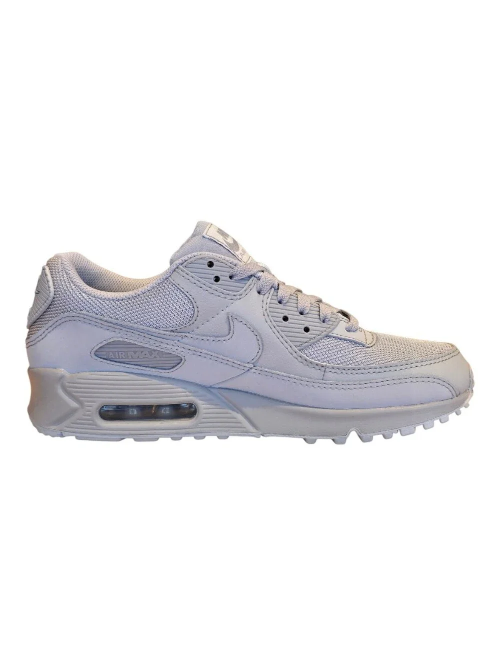 Nike Air Max 90 CN8490-001 Triple Wolf Grey Athletic Shoes Men's Size 8